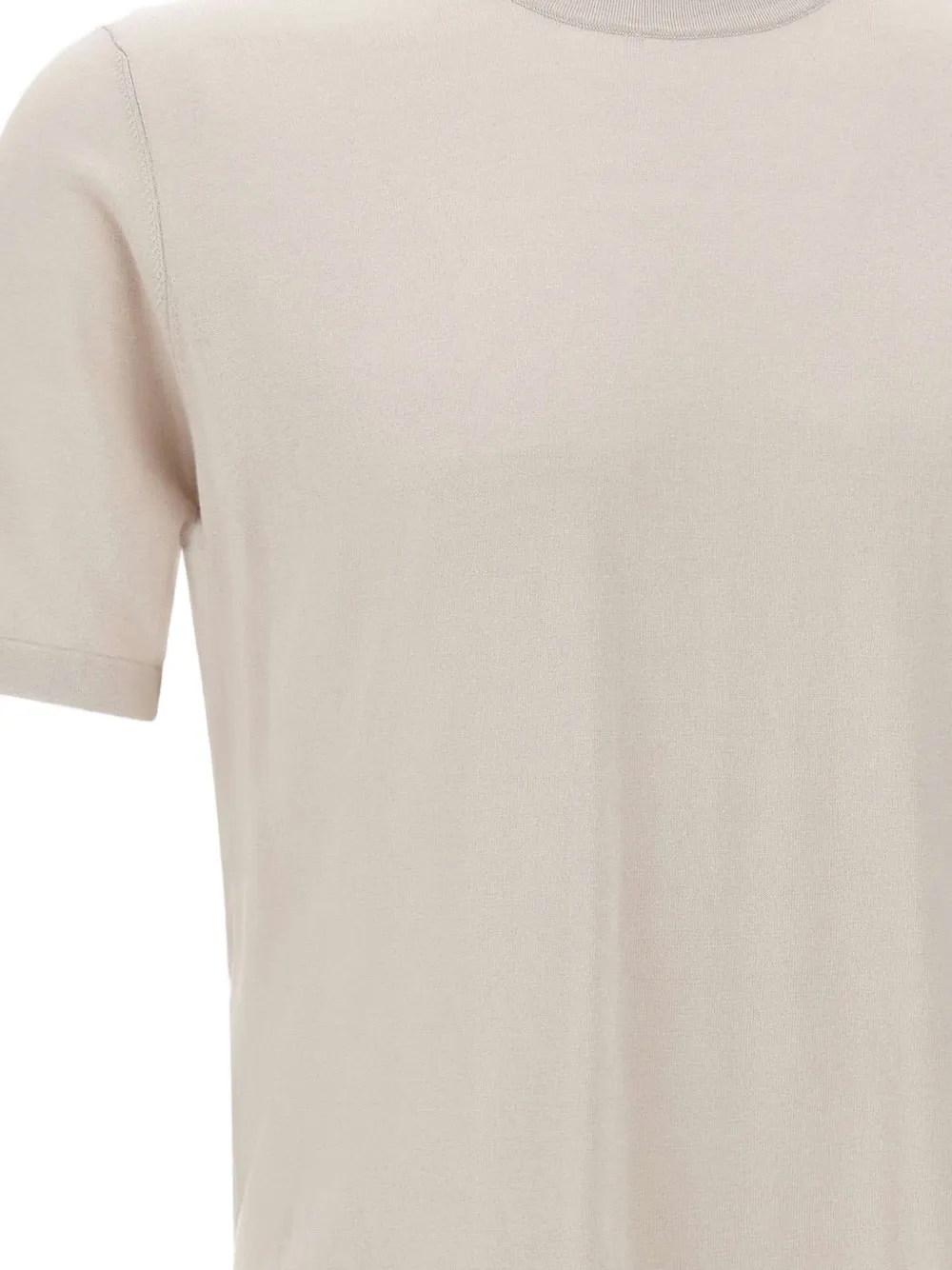 Kangra T-shirt met ronde hals Beige