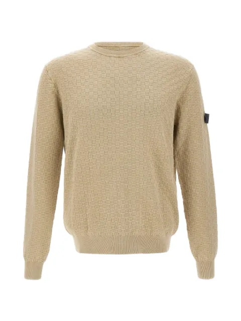 Peuterey Omnium checked weave sweater