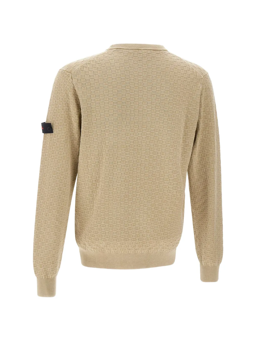  Peuterey Omnium Checked Weave Sweater - Neutrals 