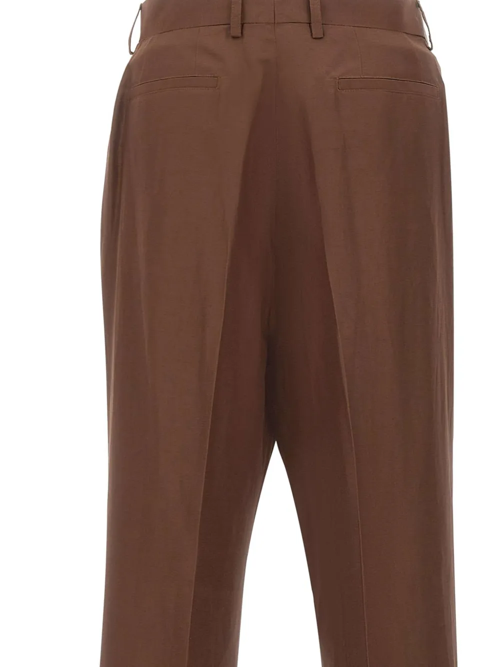 Laneus Broek met knopen Bruin
