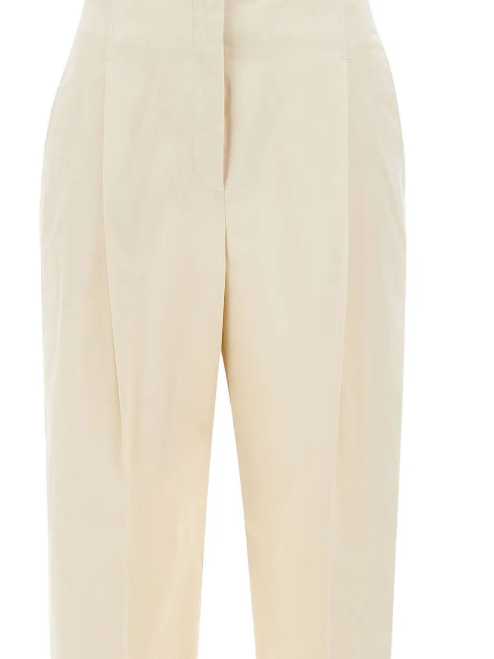 BOSS Straight plooibroek Beige