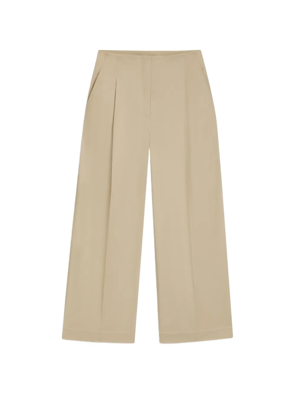 BOSS Straight plooibroek Beige