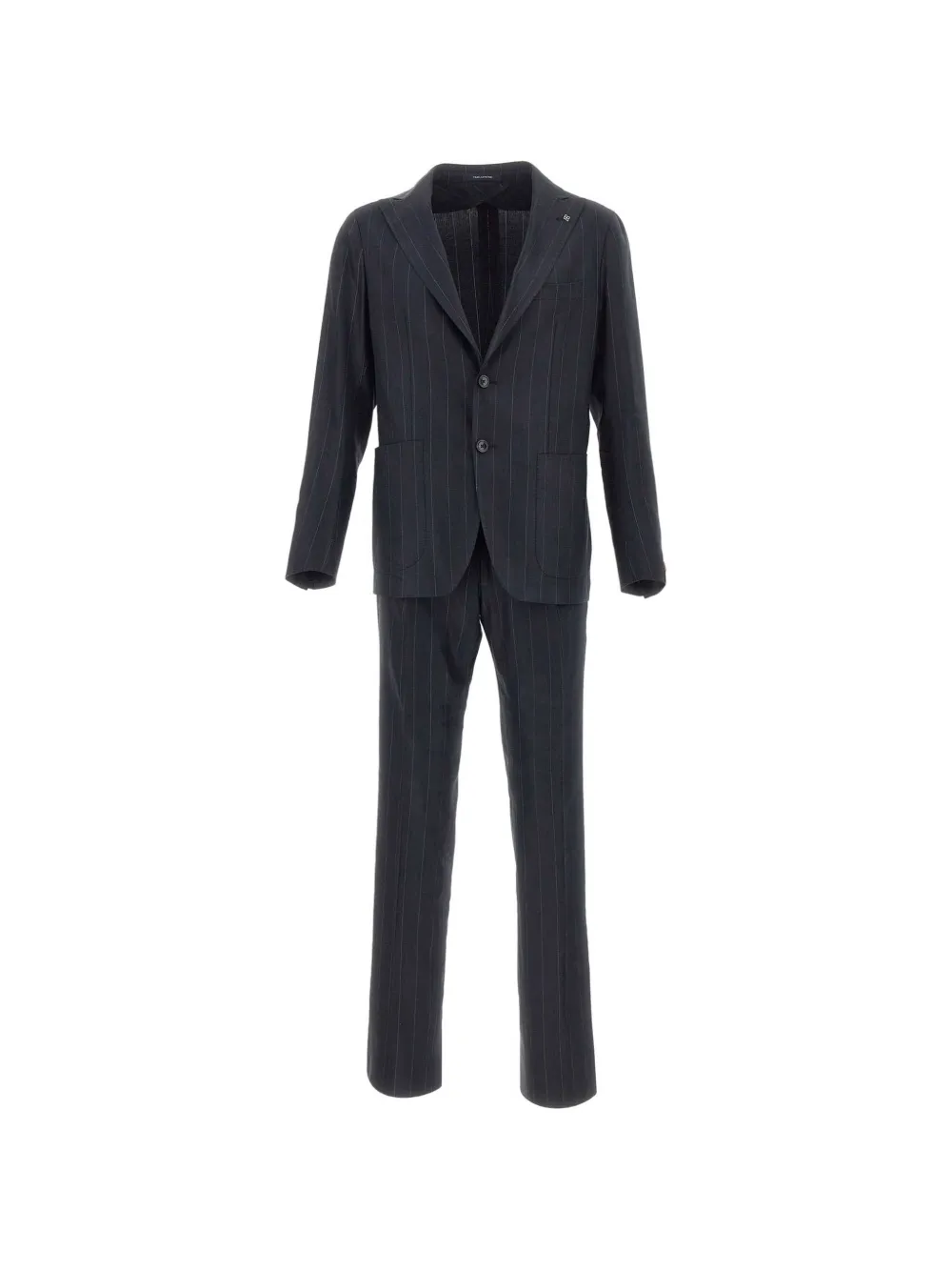 Tagliatore pinstripe-pattern patch-pocket suit - Blu