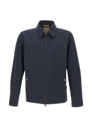 Moncler Gabardine Shirt Jacket | Blue | FARFETCH