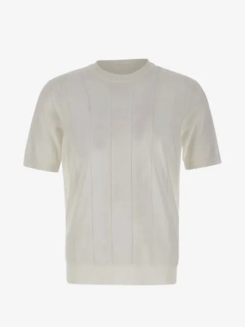 Kangra ribbed short-sleeve sweater