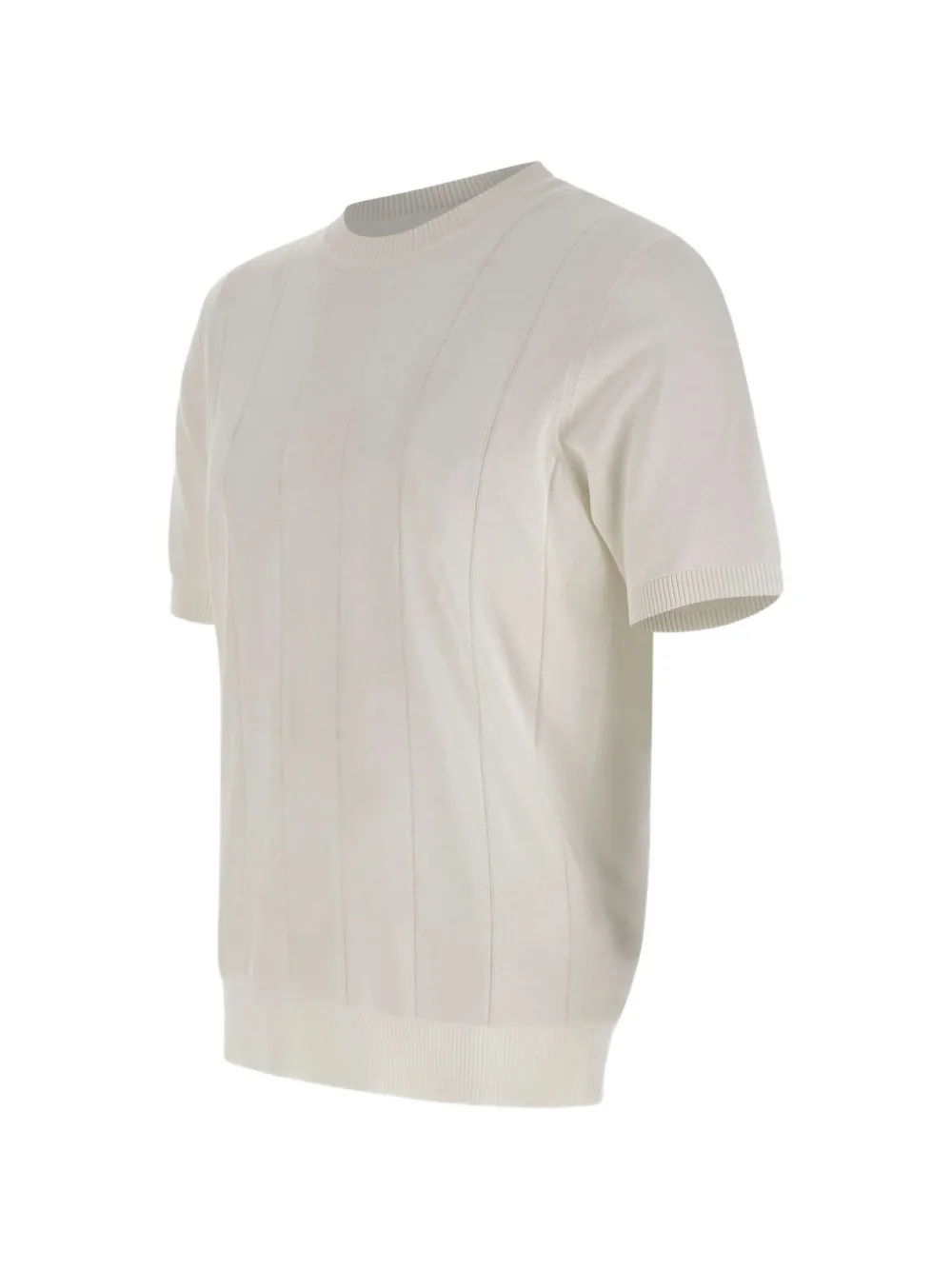  Kangra Ribbed Short-sleeve Sweater - White 