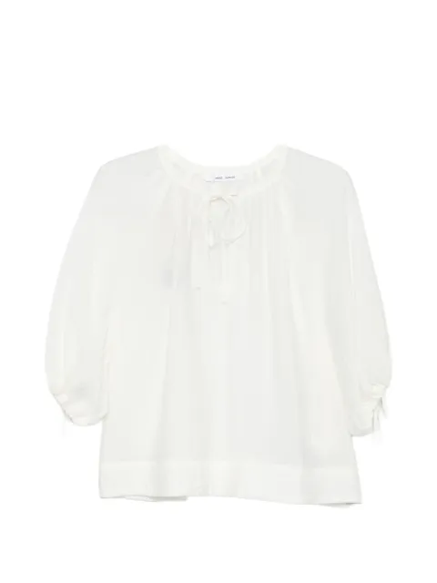 SAMSOE SAMSOE Samateran tie-neckline blouse