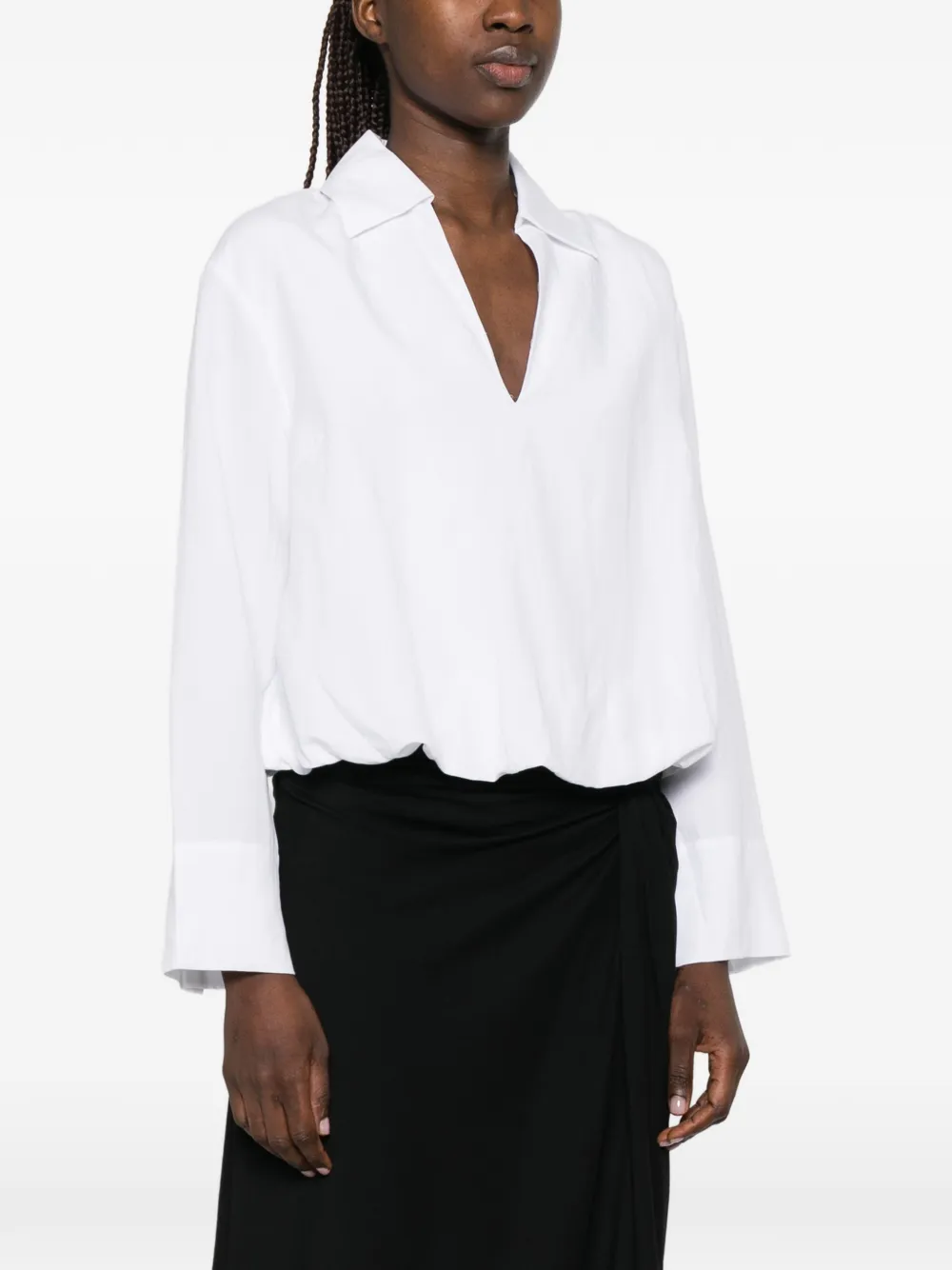 SAMSOE Sadaphne blouse met lange mouwen Wit