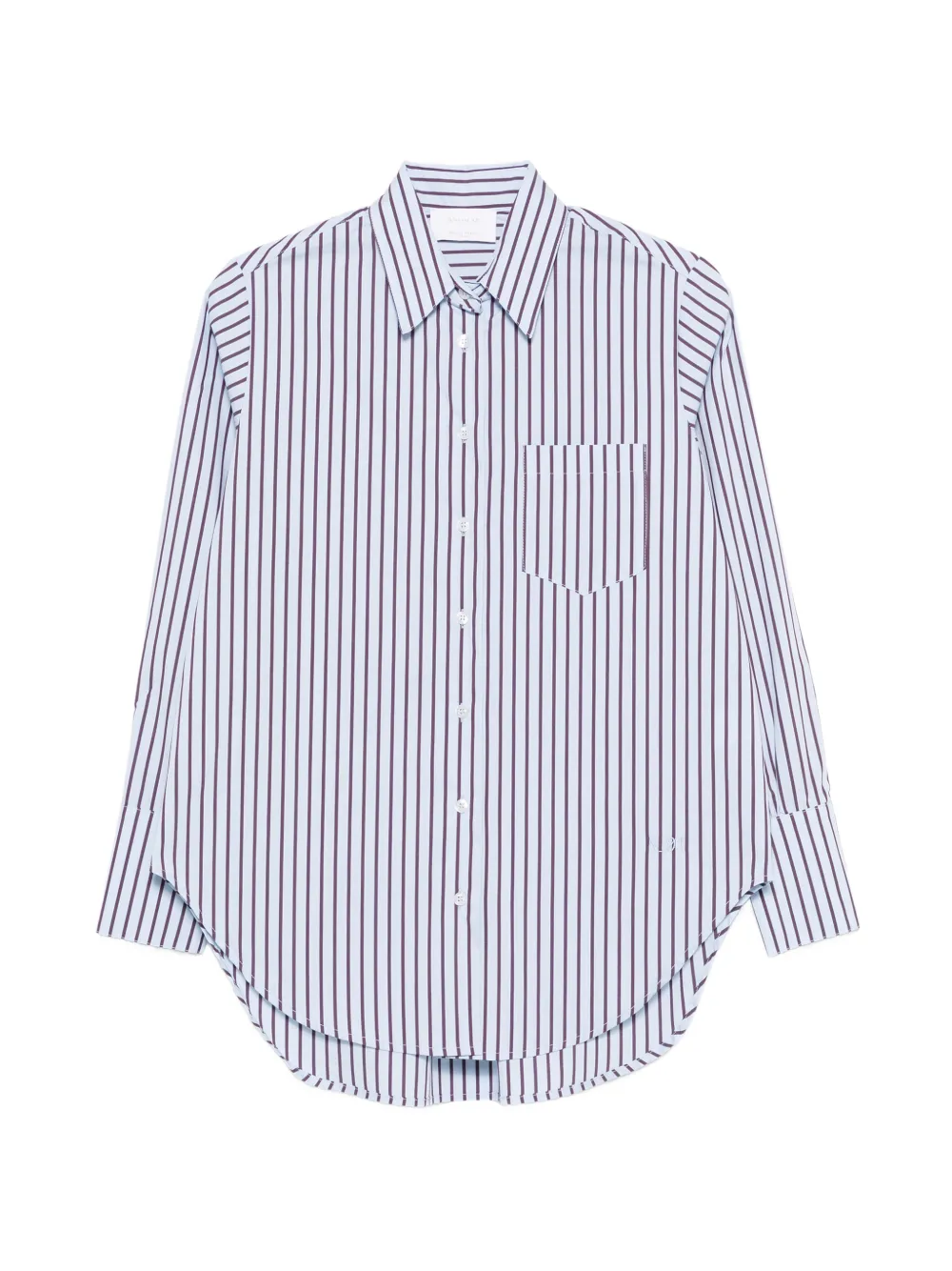Daniele Fiesoli striped pocket shirt - Blu