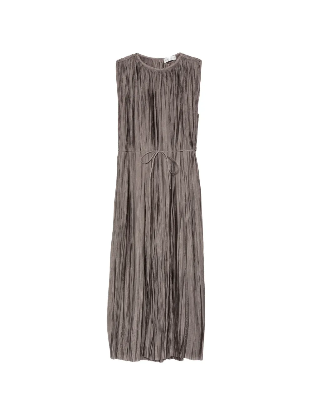 Roberto Collina pleated maxi dress - Braun