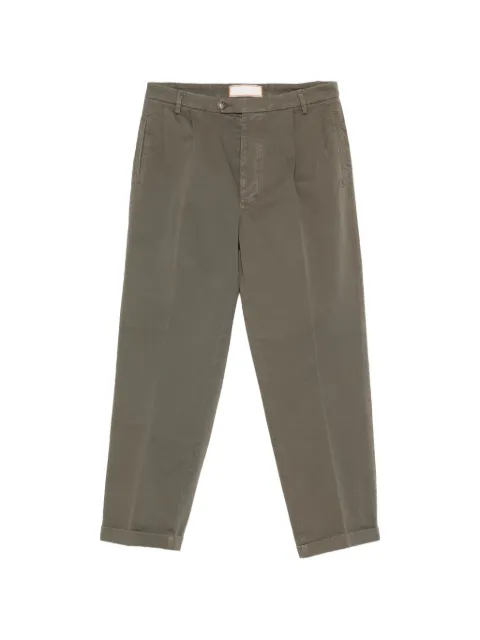BONHEUR pleated cuffed trousers