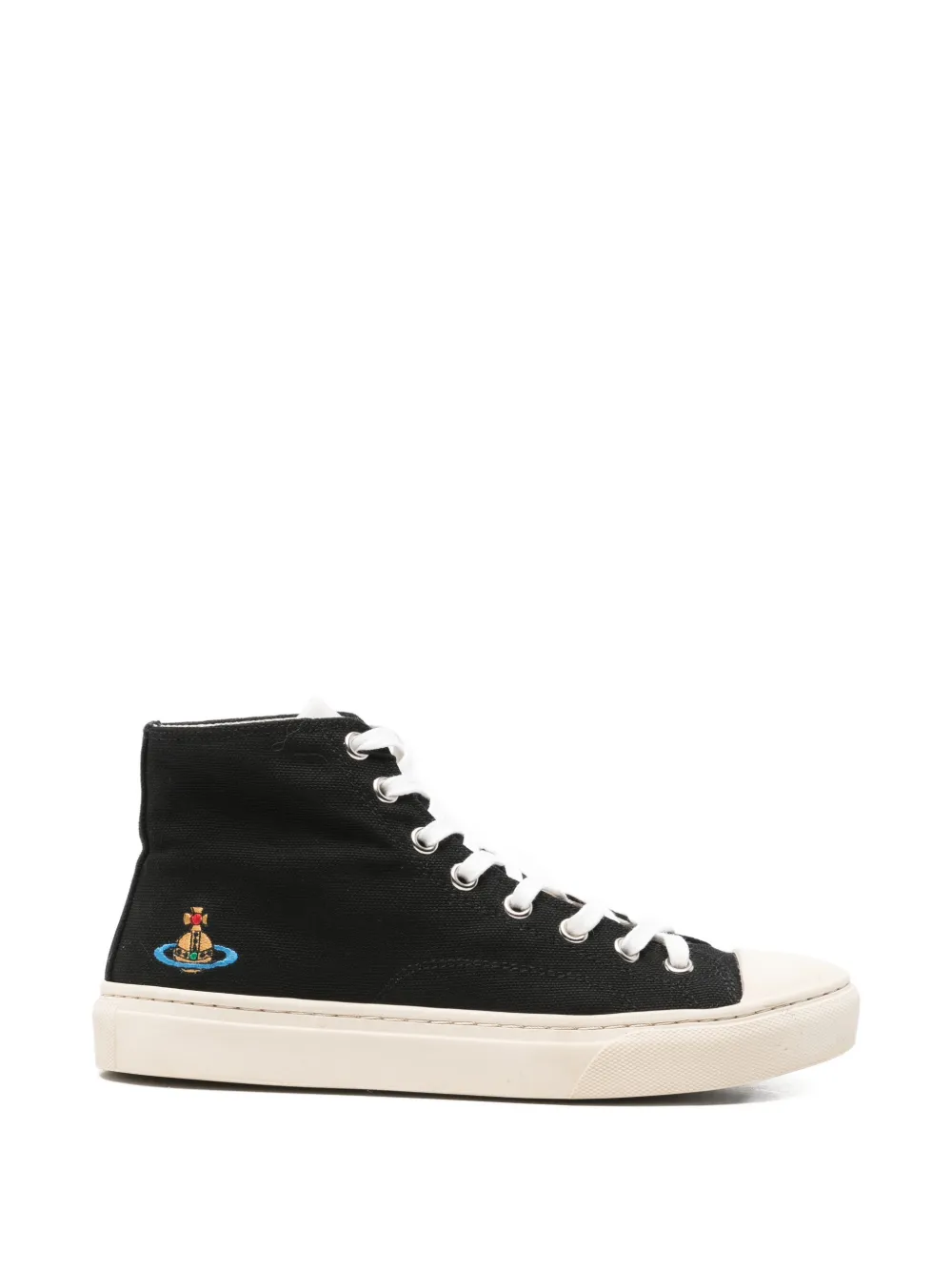 Vivienne Westwood Pre-Owned orb-detail hi-top sneakers - Schwarz