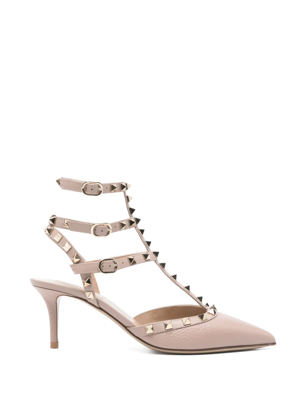 Valentino Garavani Pre-Owned rockstud pointed leather pumps - Rosa