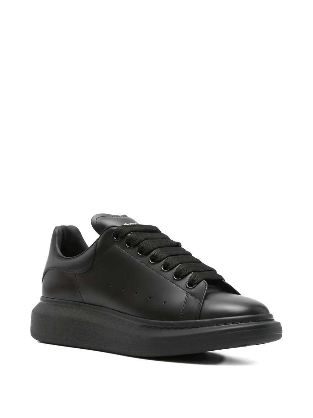  Alexander Mcqueen Pre-owned Baskets Lacées à Plateforme - Noir 