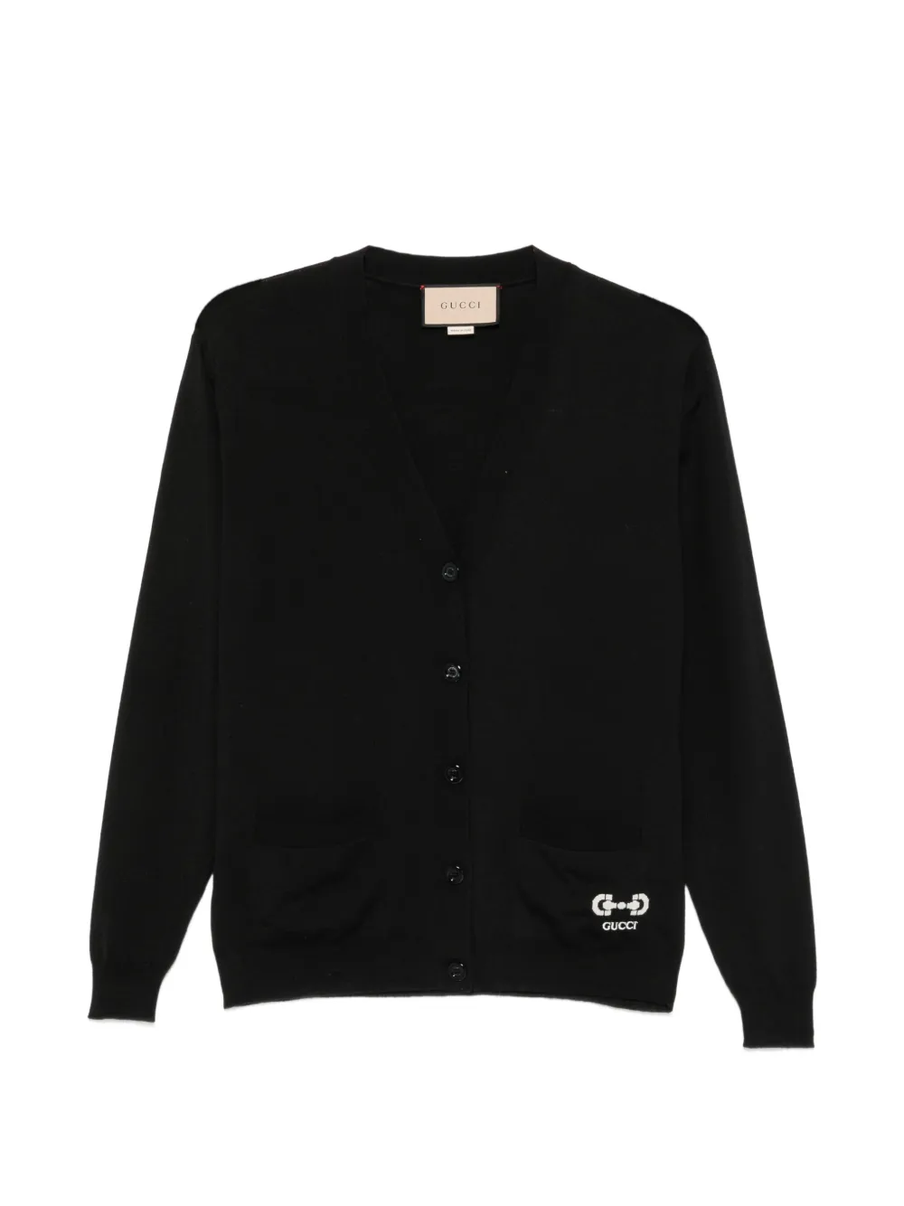 Gucci Pre-Owned embroidered cardigan - Black