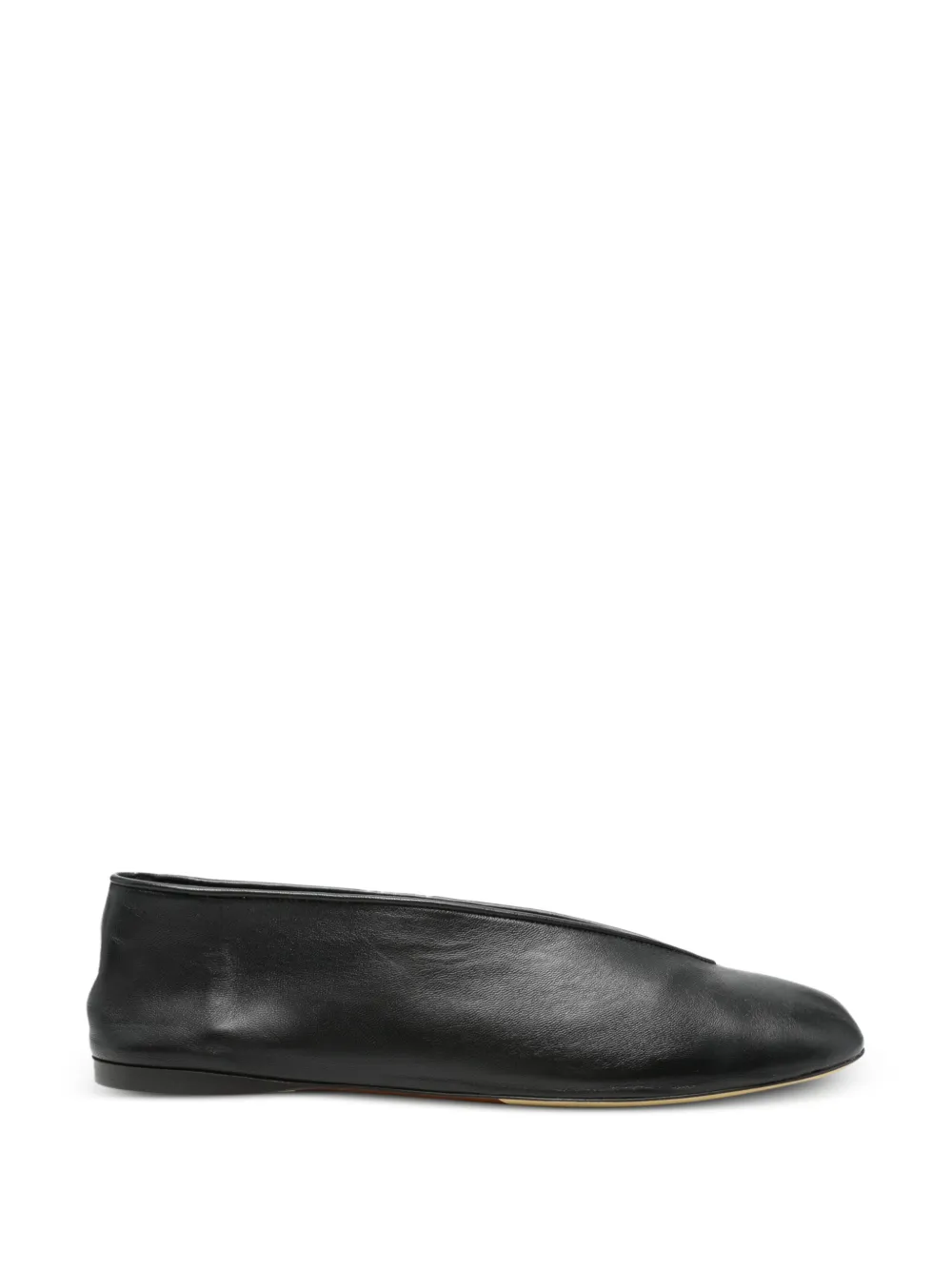 Moschino Pre-Owned leather ballet flats - Schwarz