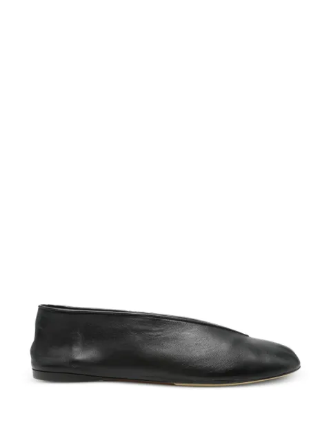 Moschino Pre-Owned leather ballet flats 