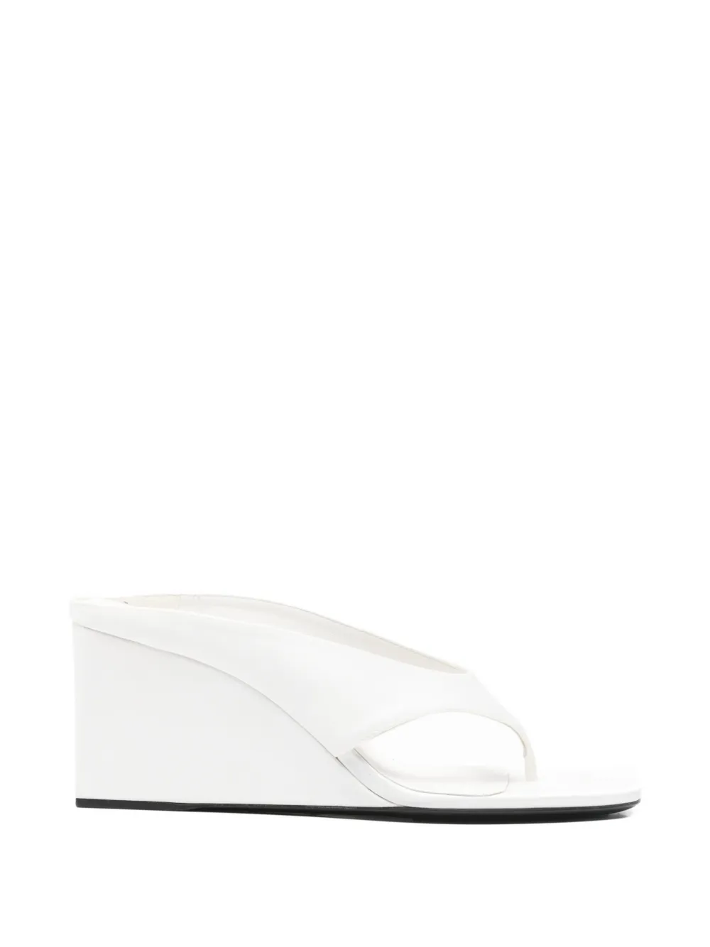 Alaïa Pre-Owned satin-finish mules - Bianco