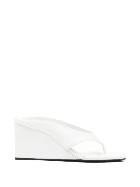Alaïa Pre-Owned satin-finish mules