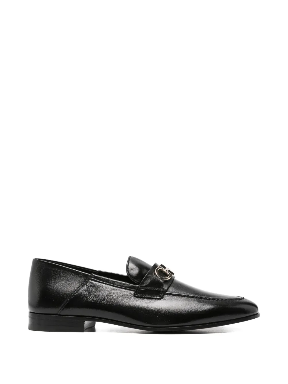 Ferragamo Pre-Owned gancini leather loafers - Schwarz