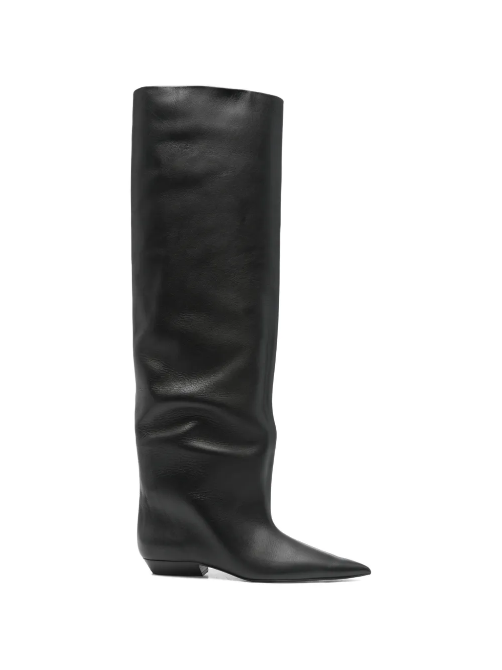 Jil Sander Pre-Owned leather knee-high boots - Schwarz