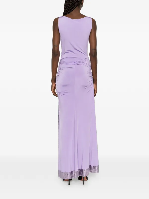 purple chainmail dress Heather Sequin Chainmail Dress Retrofete