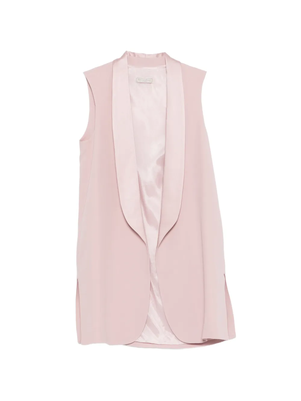 Antonelli shawl-collar gilet - Rosa
