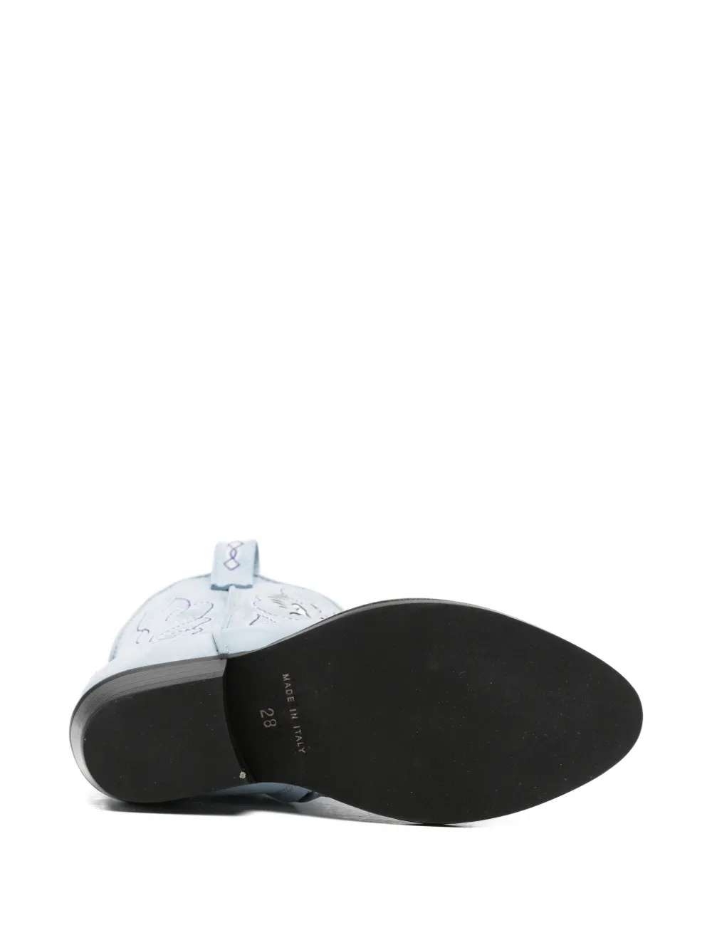 DSQUARED2 KIDS suede cowboy boots Blauw