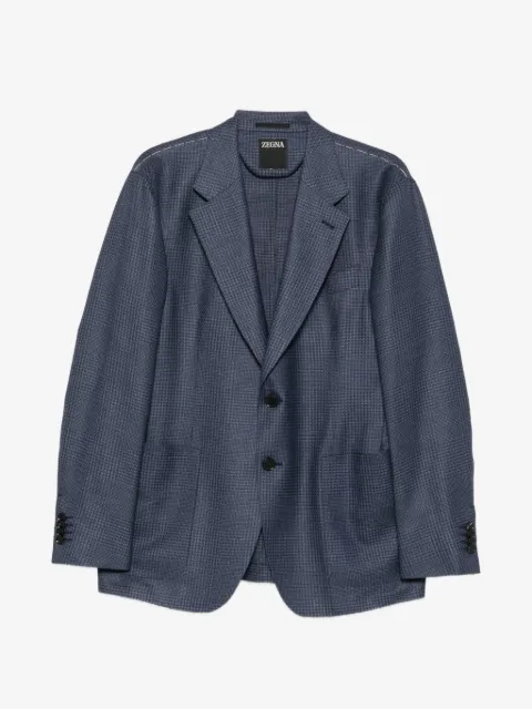Zegna check-patterned blazer