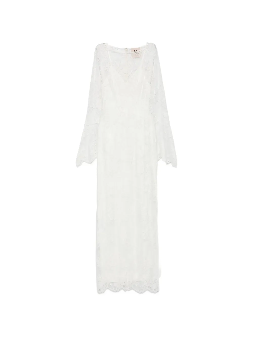 Aniye By flower-lace maxi dress - Bianco