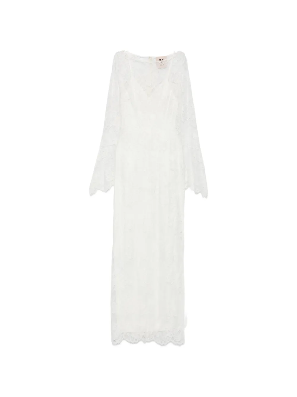 Aniye By flower-lace maxi dress - Bianco
