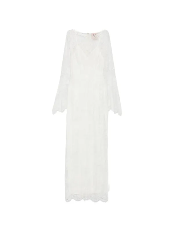 aniye by long dress Aniye By flower-lace Maxi Dress | White