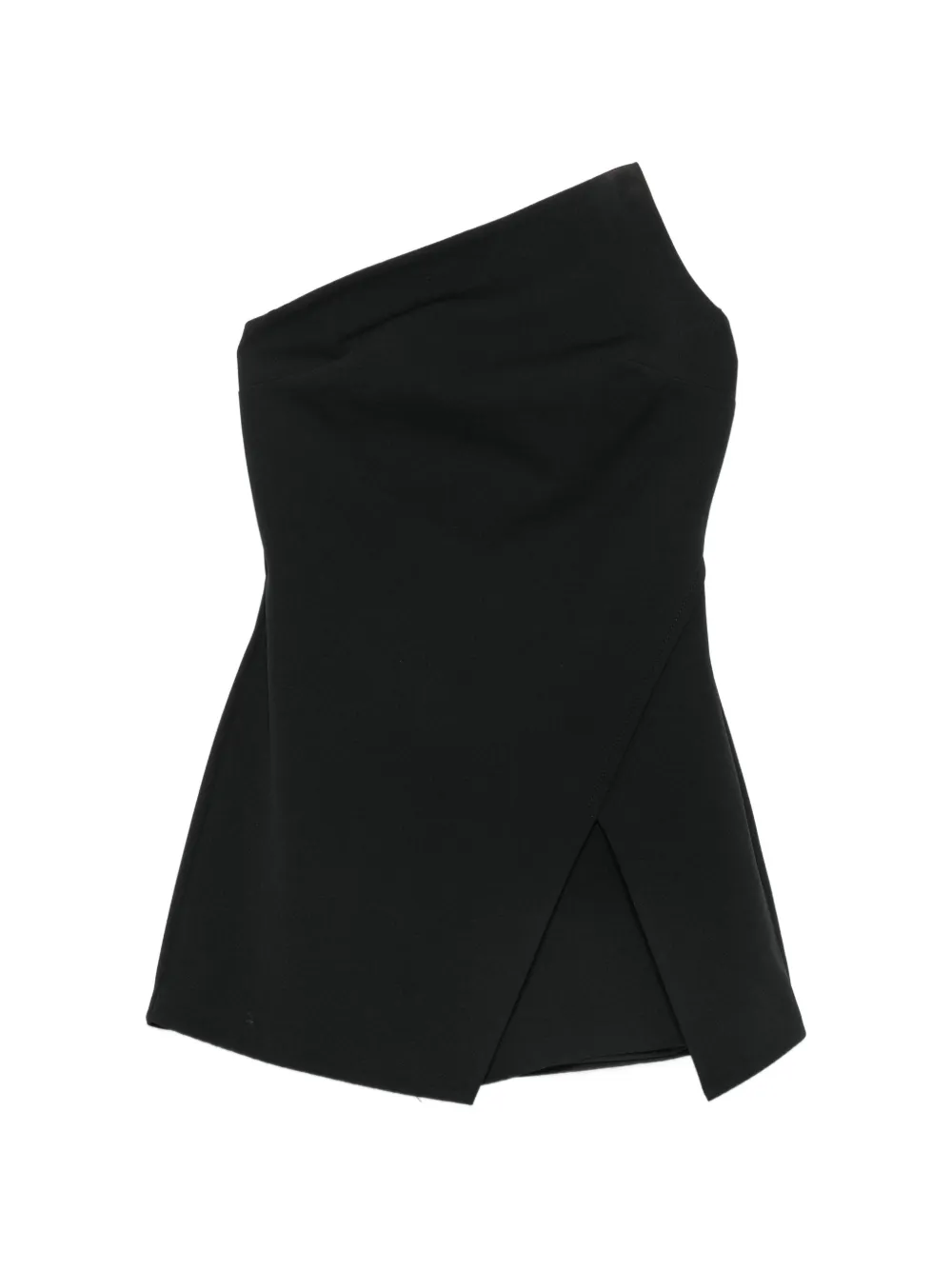 Aniye By one-shoulder wrap-style playsuit - Nero