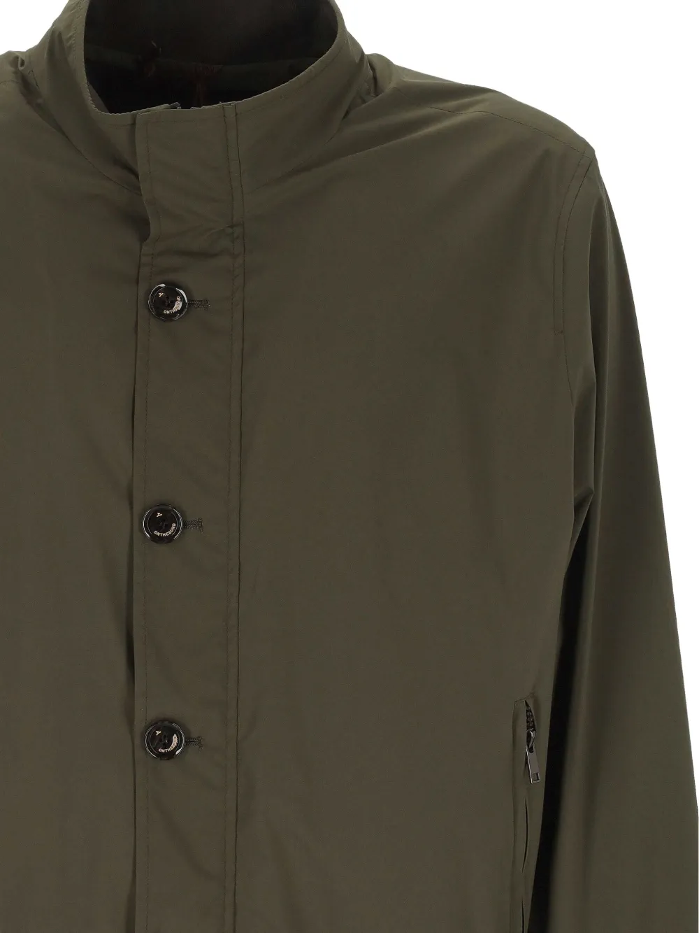  On The Bund Button-front Bomber Jacket - Green 