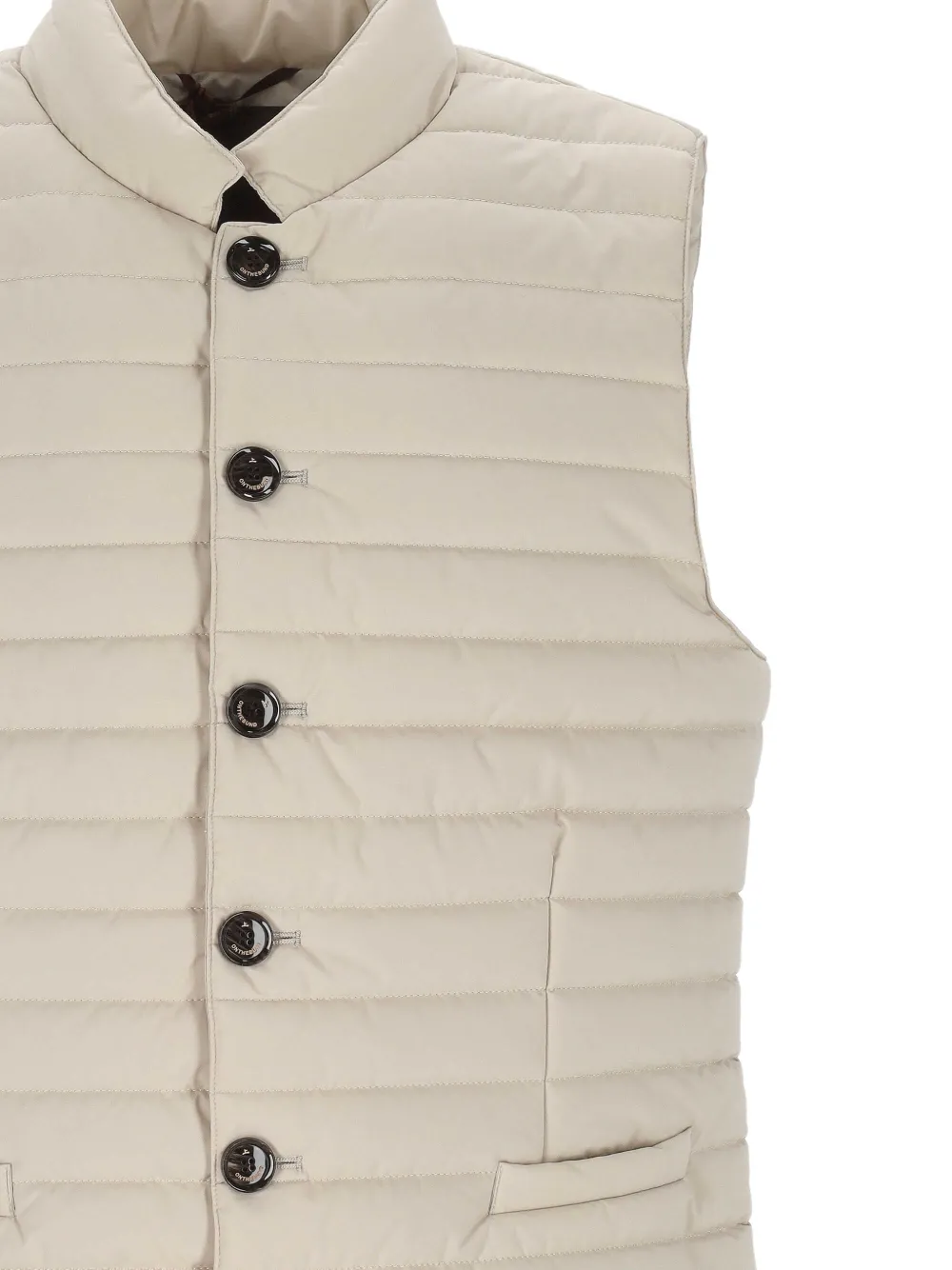  On The Bund Button Padded Jacket - Grey 