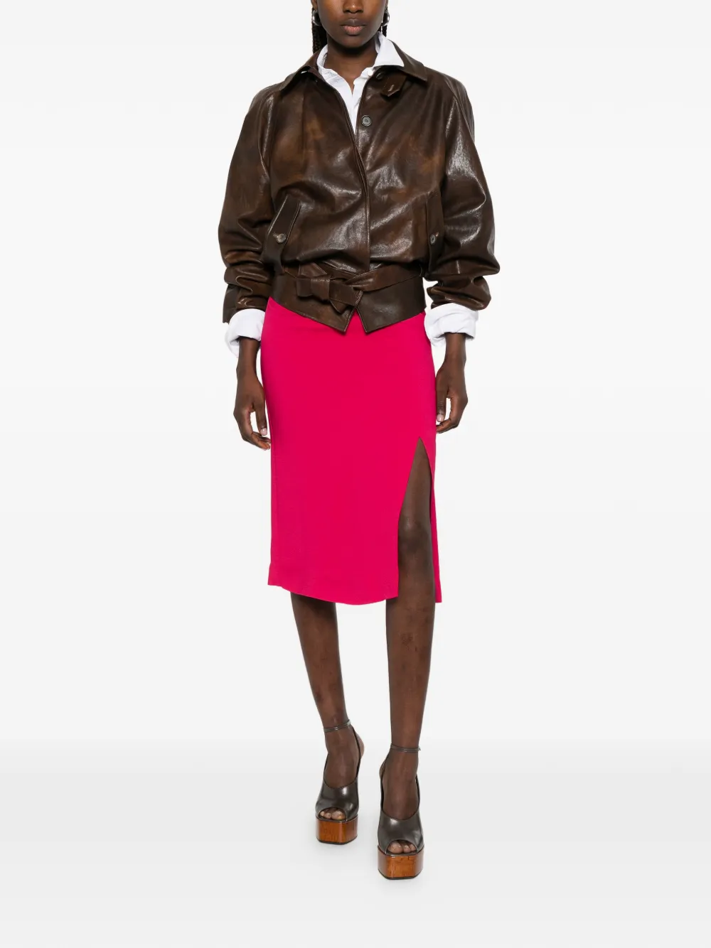 Valentino Garavani Mini-rok met ritssluiting Roze