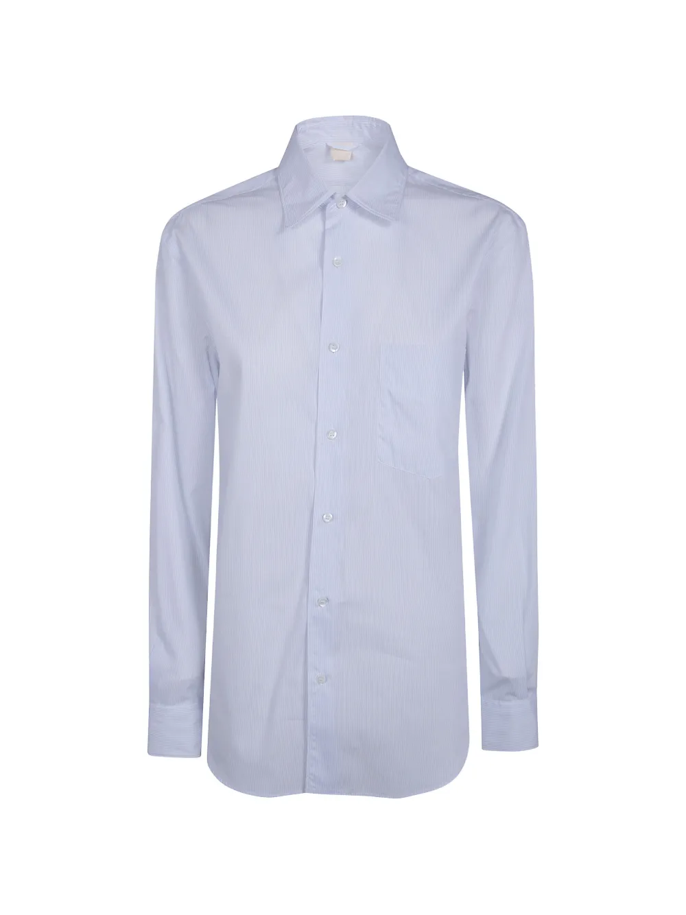 ASPESI striped-pattern cotton shirt - Blu