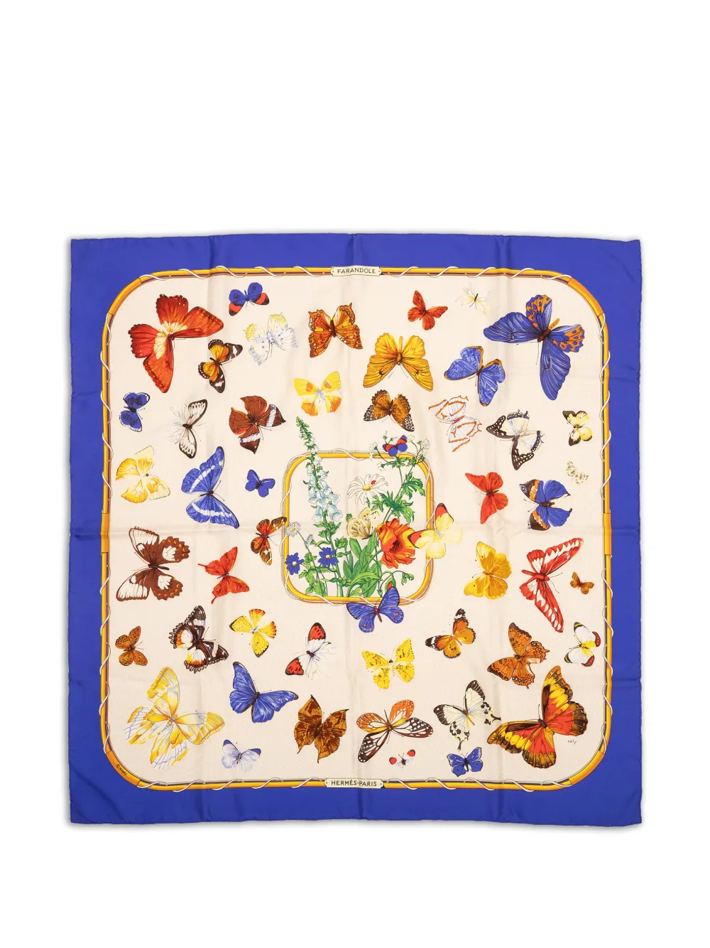 Hermès Pre-Owned silk scarf - Blue One Size