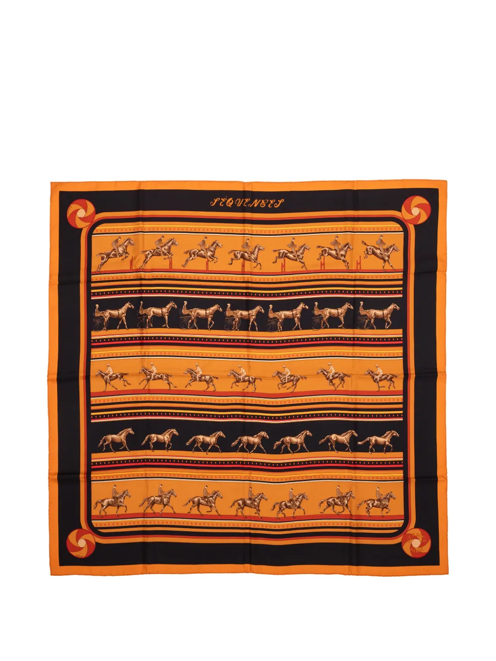Hermès Pre-Owned printed scarf - Orange