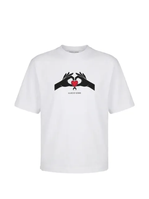 Marine Serre heart-print T-shirt