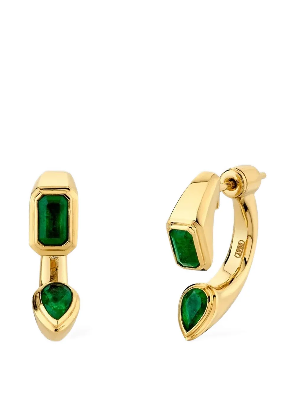 SHAY emerald earrings - Oro