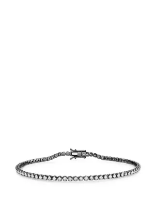 SHAY Diamond Single Line Thread Bracelet | Black | FARFETCH AU