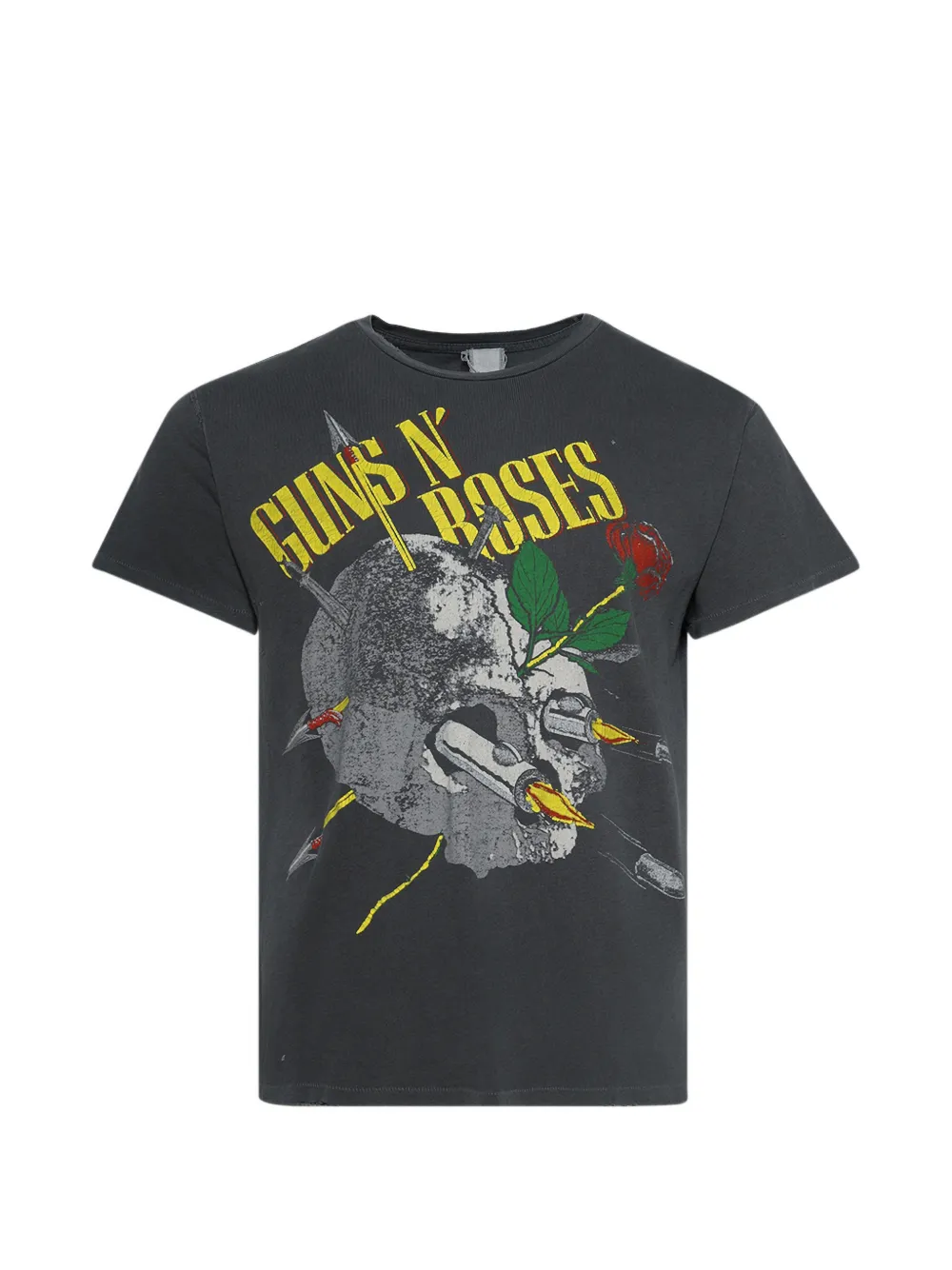 MadeWorn Gun N' Roses skull graphic t-shirt - Grigio