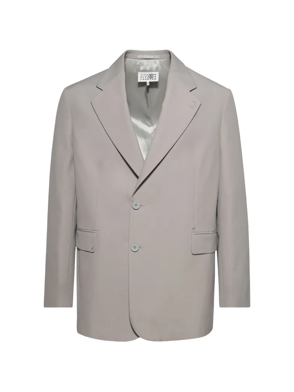 MM6 Maison Margiela single-breasted blazer - Grau