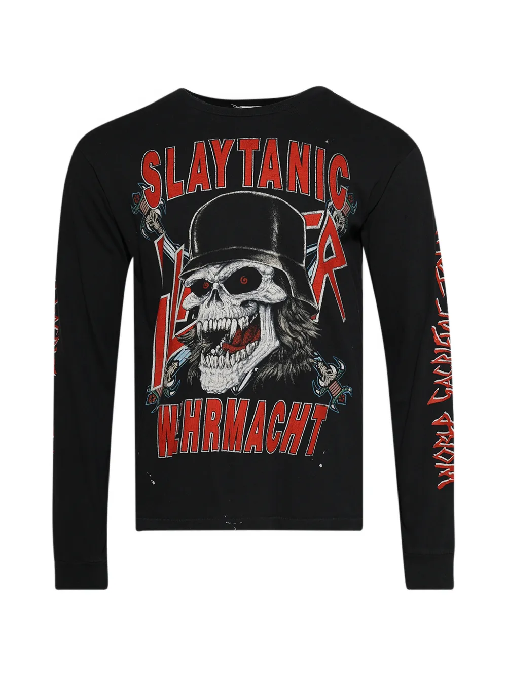 MadeWorn Slayer graphic long-sleeves T-shirt - Nero