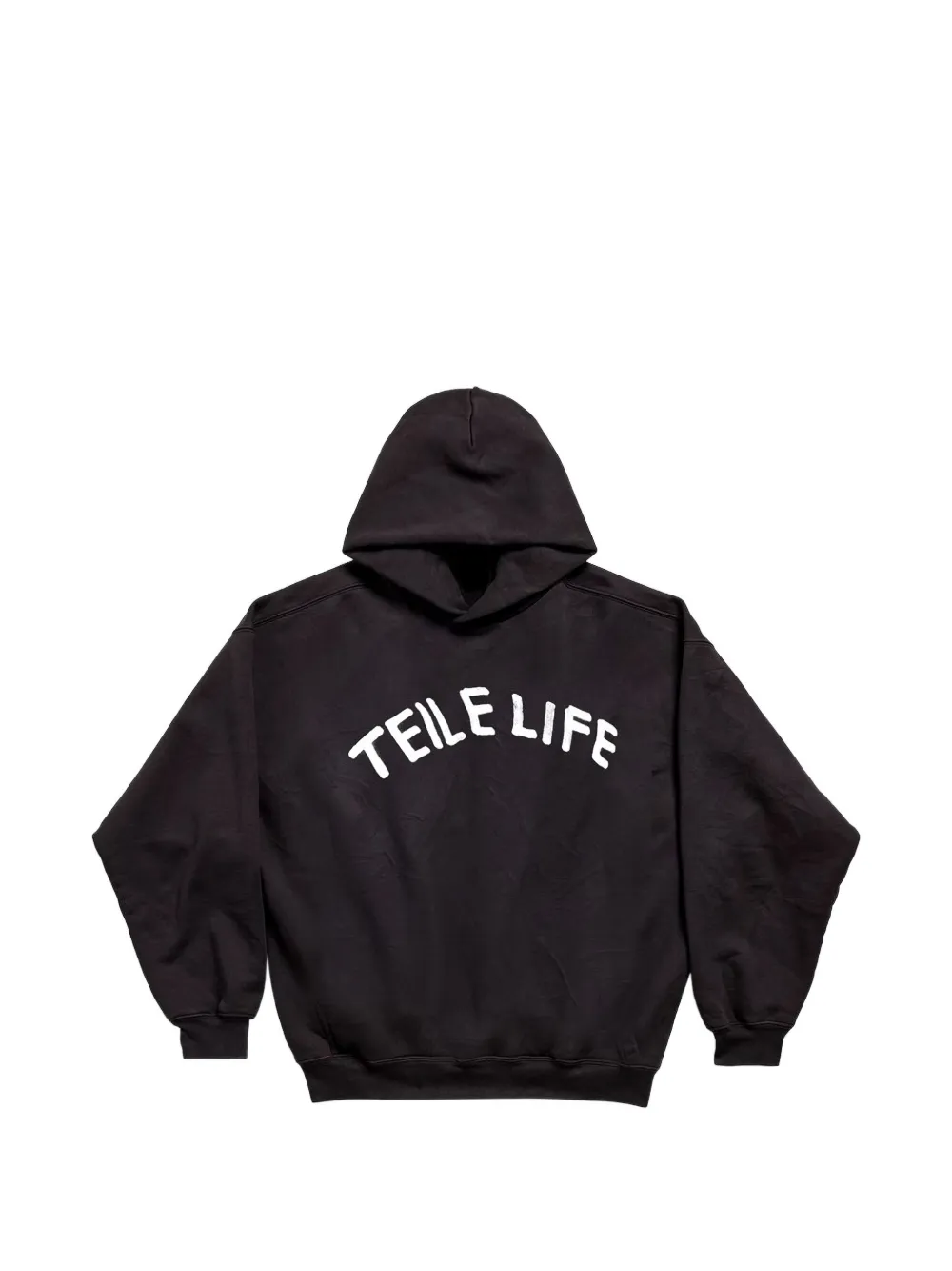 Teile long-sleeve hoodie - Nero
