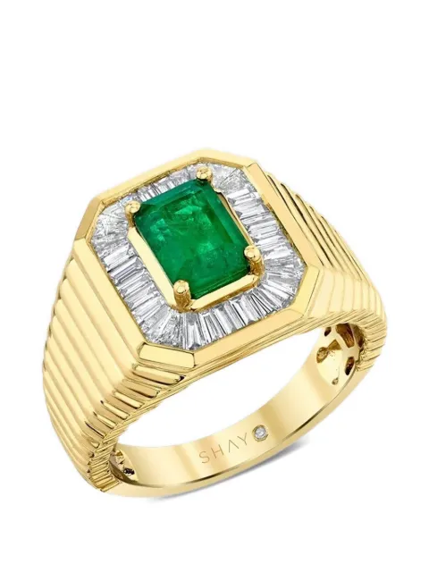 SHAY Championship emerald and diamond ring