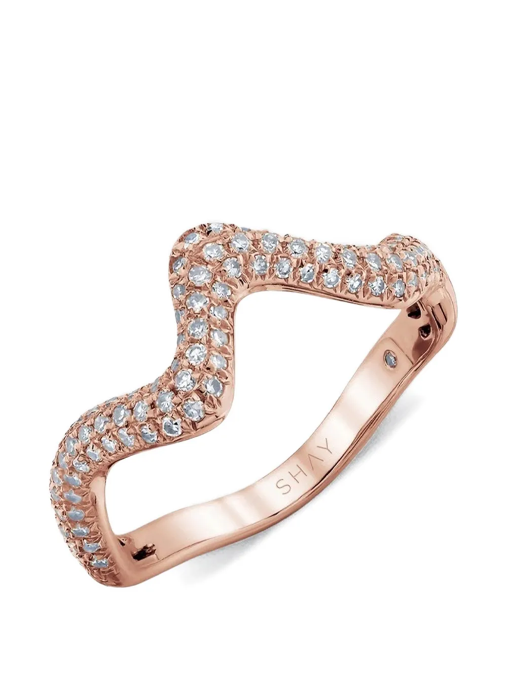 SHAY wave diamond ring