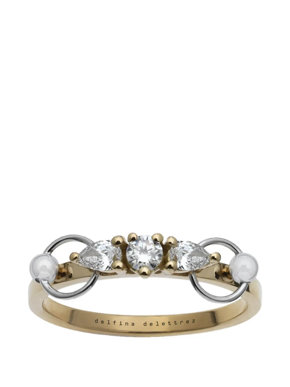 Delfina Delettrez two in one diamond ring - Gold