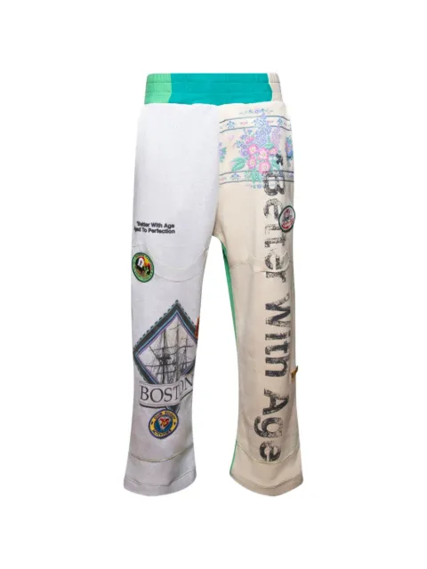 Better with Age  Hinckley reconstructed printed track pants